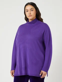 Marina Rinaldi Maglieria | Maglieria*Maglia in misto lana VIOLA