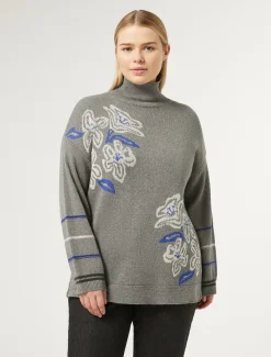 Marina Rinaldi Maglieria | Maglieria*Maglia in misto lana GRIGIOMEDIO