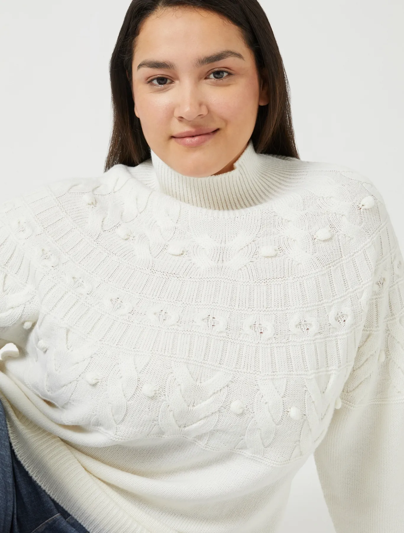 Marina Rinaldi Maglieria | Maglieria*Maglia in misto lana AVORIO