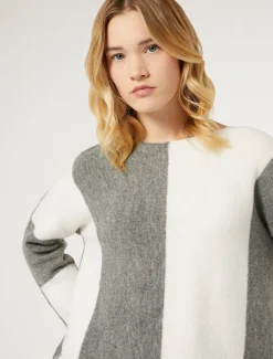 Marina Rinaldi Maglieria | Maglieria*Maglia in misto lana GRIGIOMEDIO