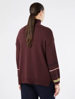 Marina Rinaldi Maglieria | Maglieria*Maglia in misto lana MELANZANA