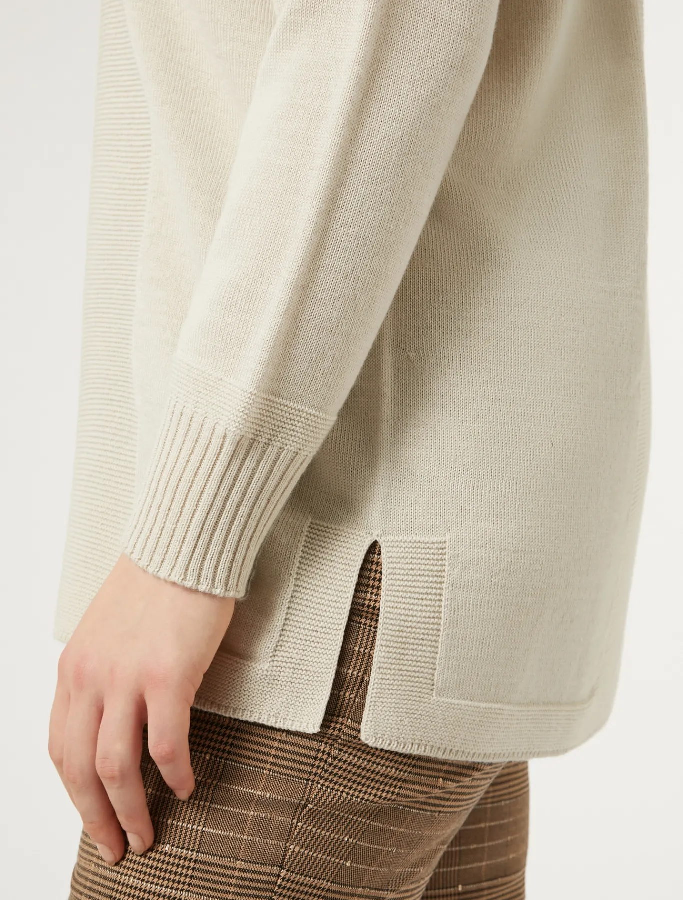 Marina Rinaldi Maglieria | Maglieria*Maglia in misto lana TORTORA