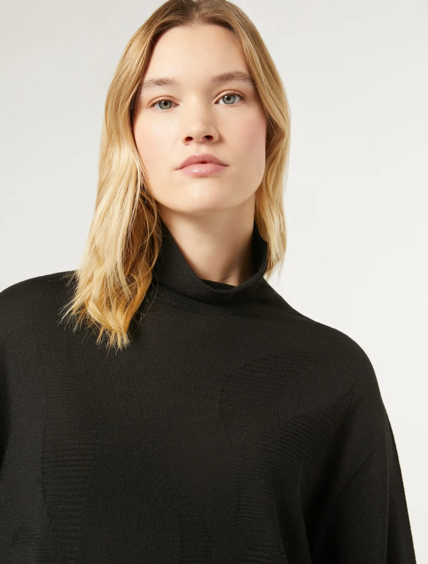 Marina Rinaldi Maglieria | Maglieria*Maglia in misto lana NERO