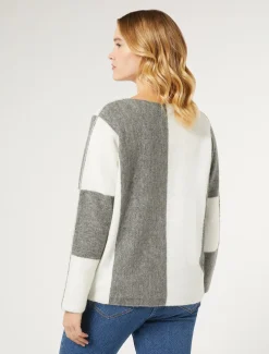 Marina Rinaldi Maglieria | Maglieria*Maglia in misto lana GRIGIOMEDIO