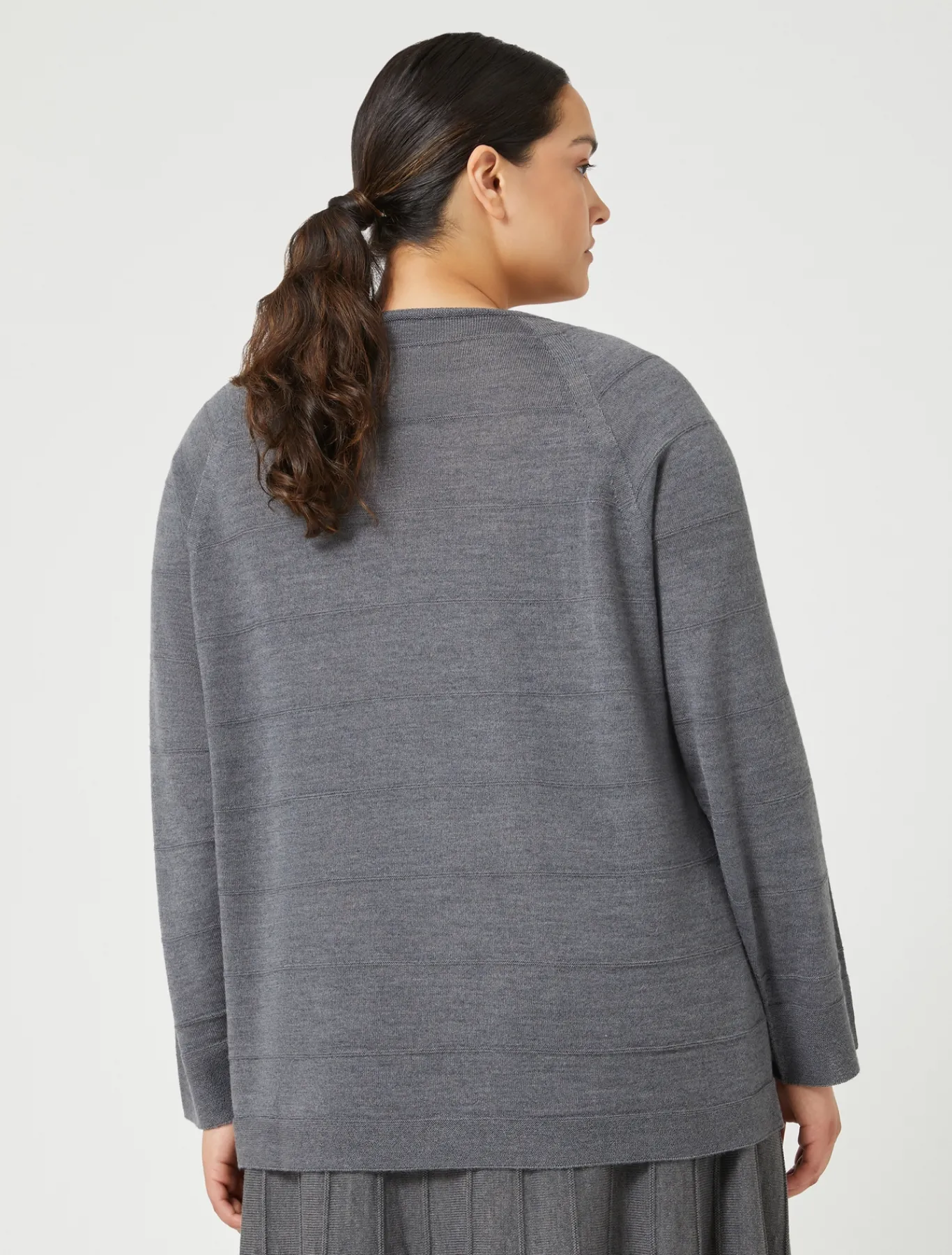 Marina Rinaldi Maglieria | Maglieria*Maglia in misto lana GRIGIOMEDIO