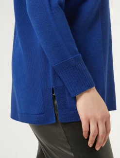 Marina Rinaldi Maglieria | Maglieria*Maglia in misto lana BLUMARINO