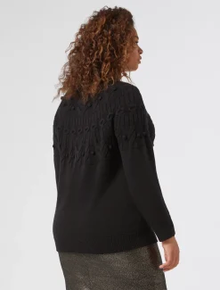 Marina Rinaldi Maglieria | Maglieria*Maglia in misto lana NERO