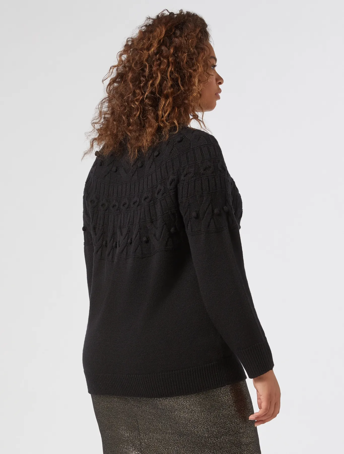 Marina Rinaldi Maglieria | Maglieria*Maglia in misto lana NERO