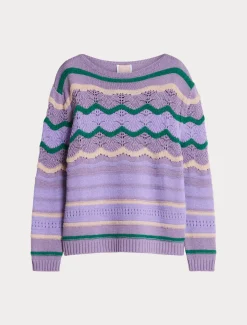 Marina Rinaldi Maglieria | Maglieria*Maglia in misto lana MALVA