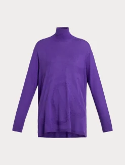 Marina Rinaldi Maglieria | Maglieria*Maglia in misto lana VIOLA