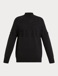 Marina Rinaldi Maglieria | Maglieria*Maglia in misto lana NERO