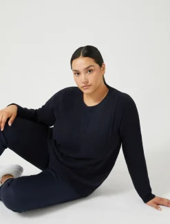 Marina Rinaldi Maglieria | Maglieria*Maglia in misto lana BLUNOTTE