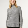 Marina Rinaldi Maglieria | Maglieria*Maglia in misto lana con strass BIANCONERO
