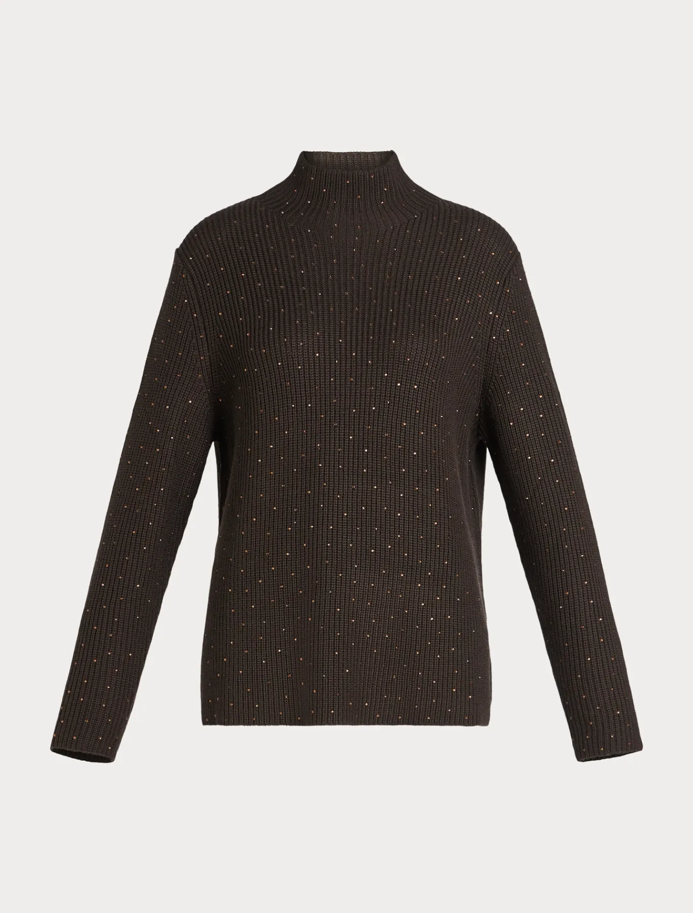 Marina Rinaldi Maglieria | Maglieria*Maglia in misto lana con strass CIOCCOLATO