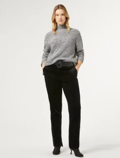 Marina Rinaldi Maglieria | Maglieria*Maglia in misto lana con strass BIANCONERO