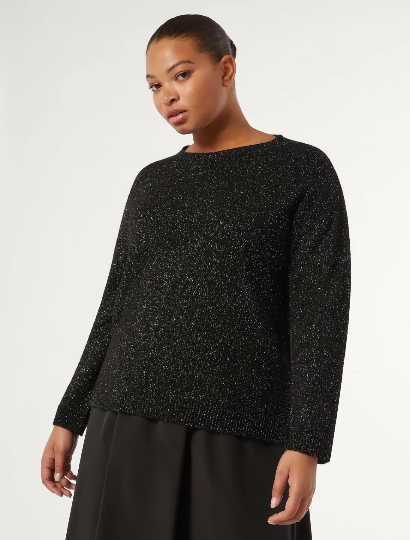 Marina Rinaldi Maglieria | Maglieria*Maglia in misto lana e lurex NERO