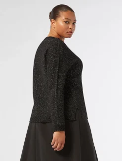 Marina Rinaldi Maglieria | Maglieria*Maglia in misto lana e lurex NERO