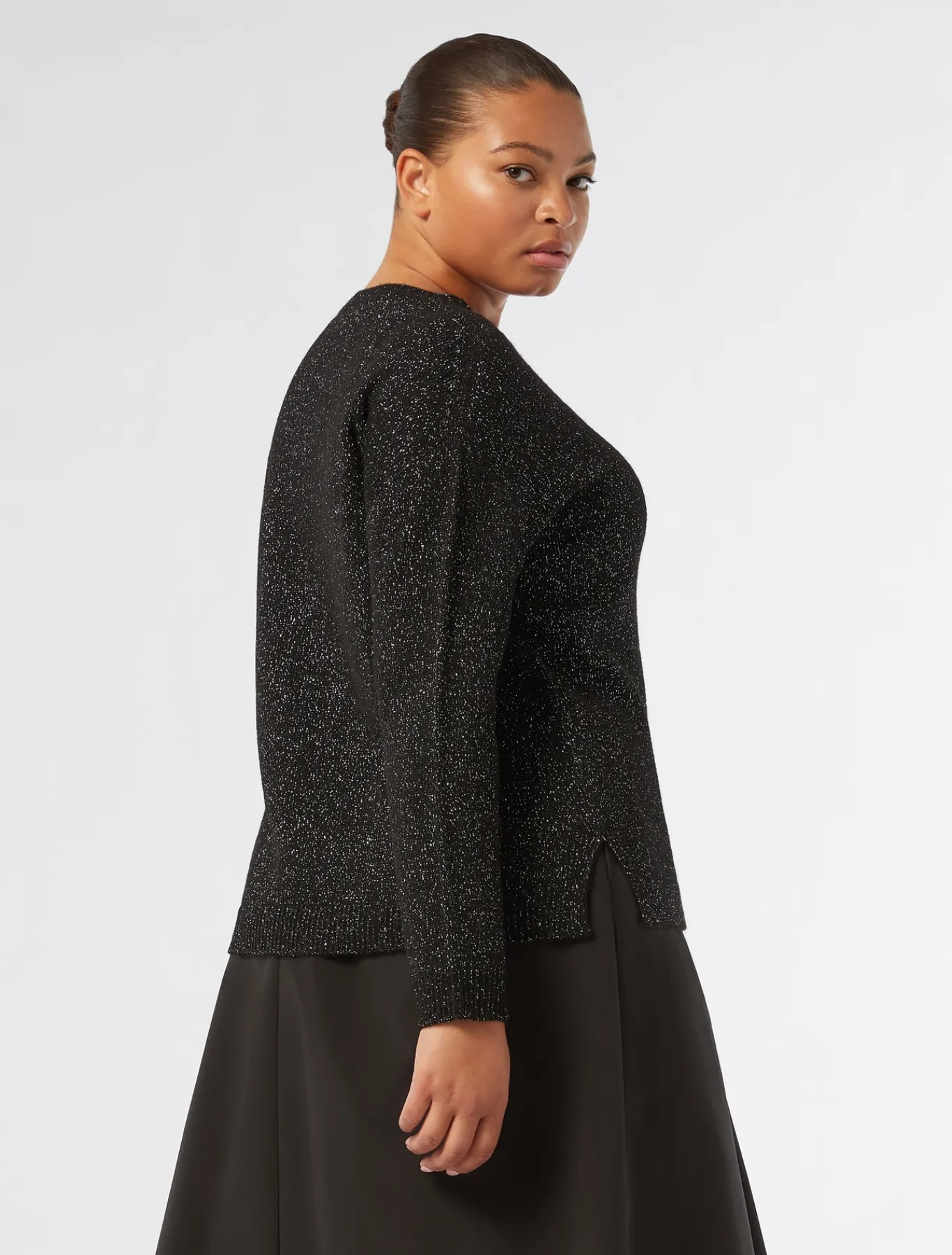 Marina Rinaldi Maglieria | Maglieria*Maglia in misto lana e lurex NERO