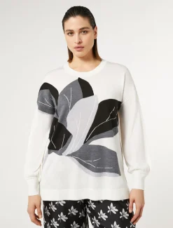 Marina Rinaldi Maglieria | Maglieria*Maglia in misto lana e seta BIANCO