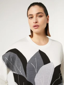 Marina Rinaldi Maglieria | Maglieria*Maglia in misto lana e seta BIANCO