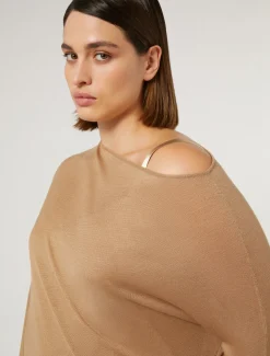 Marina Rinaldi Maglieria | Maglieria*Maglia in misto lana e seta CAMMELLO