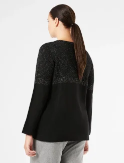 Marina Rinaldi Maglieria | Maglieria*Maglia in misto lana e viscosa NERO