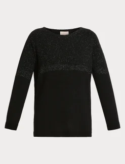 Marina Rinaldi Maglieria | Maglieria*Maglia in misto lana e viscosa NERO