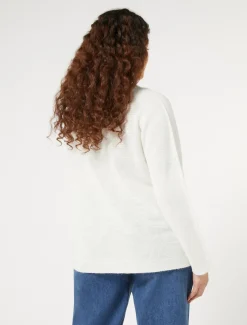 Marina Rinaldi Maglieria | Maglieria*Maglia in misto lana e viscosa BIANCO