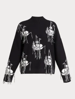 Marina Rinaldi Maglieria | Maglieria*Maglia in misto lana jacquard BLUNOTTE