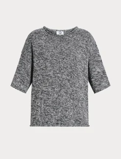 Marina Rinaldi Maglieria | Maglieria*Maglia in misto lana mouliné NERO