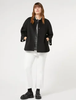 Marina Rinaldi Maglieria | Maglieria*Maglia in misto lana mouliné NERO