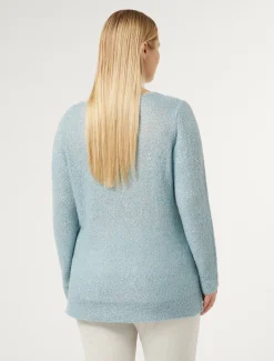 Marina Rinaldi Maglieria | Maglieria*Maglia in mohair e paillettes AZZURROSFUMATO