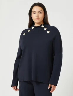 Marina Rinaldi Maglieria | Maglieria*Maglia in viscosa BLUNOTTE