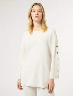 Marina Rinaldi Maglieria | Maglieria*Maglia in viscosa BIANCOAVORIO