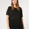 Marina Rinaldi Maglieria | Maglieria*Maglia in viscosa crêpe NERO