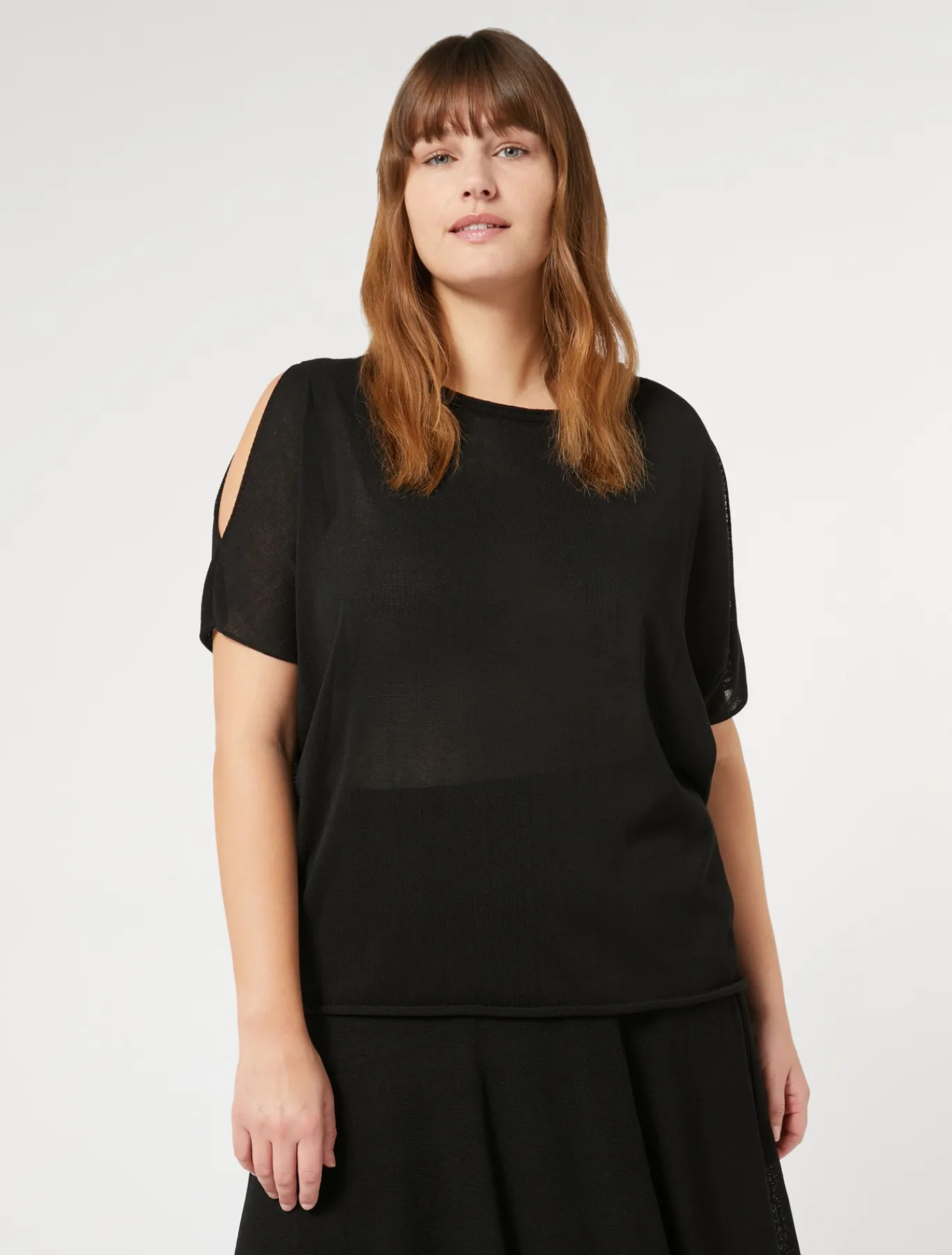 Marina Rinaldi Maglieria | Maglieria*Maglia in viscosa crêpe NERO