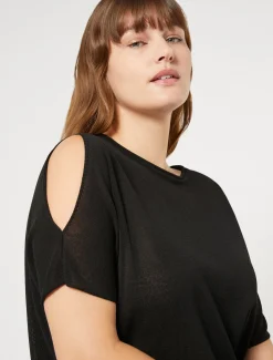 Marina Rinaldi Maglieria | Maglieria*Maglia in viscosa crêpe NERO