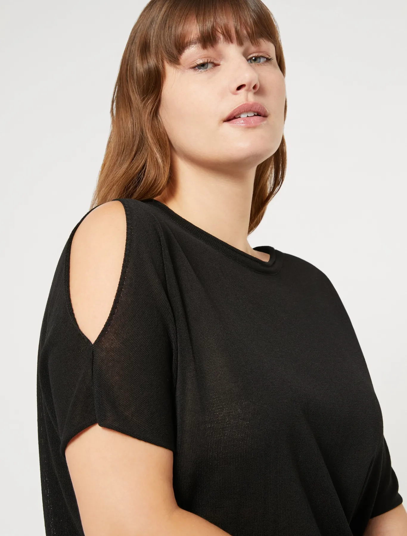 Marina Rinaldi Maglieria | Maglieria*Maglia in viscosa crêpe NERO