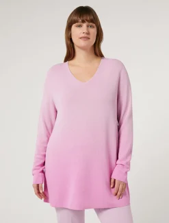Marina Rinaldi Maglieria | Maglieria*Maglia in viscosa jacquard ROSA