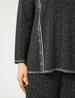 Marina Rinaldi Maglieria | Maglieria*Maglia in viscosa jacquard NEROBIANCO