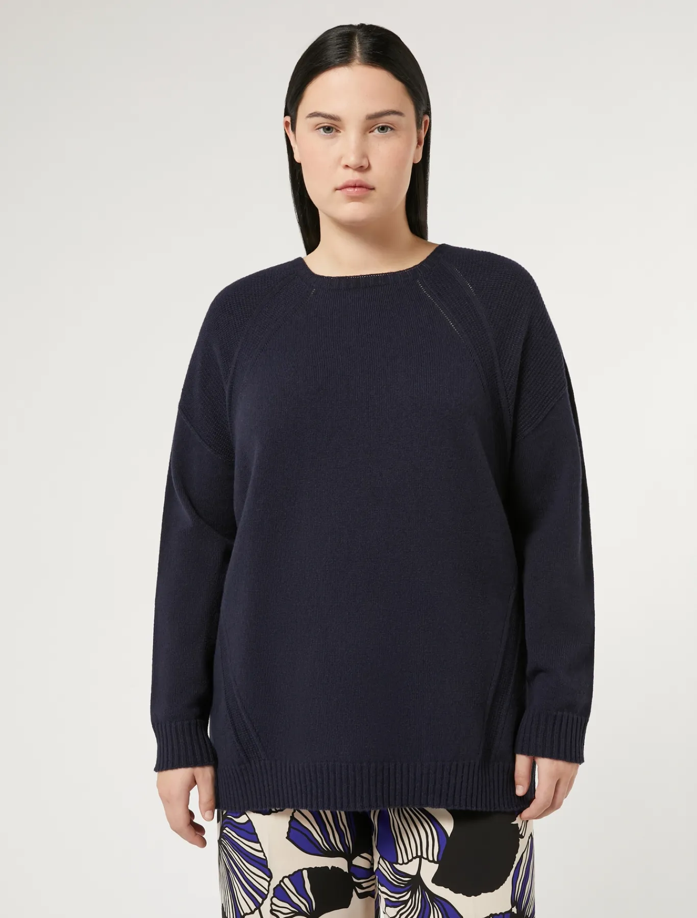 Marina Rinaldi Maglieria | Maglieria*Maglia in viscosa, lana e cachemire BLUMARINO