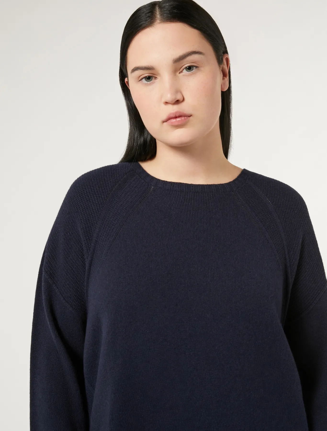 Marina Rinaldi Maglieria | Maglieria*Maglia in viscosa, lana e cachemire BLUMARINO