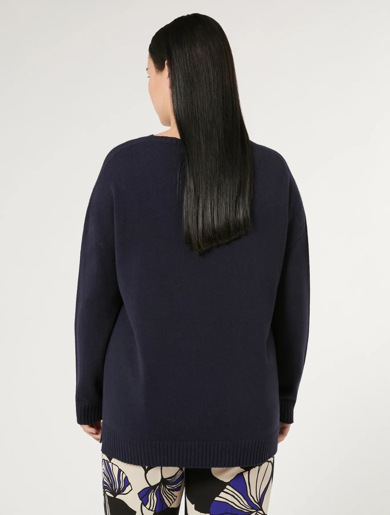 Marina Rinaldi Maglieria | Maglieria*Maglia in viscosa, lana e cachemire BLUMARINO
