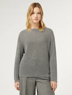 Marina Rinaldi Maglieria | Maglieria*Maglia in viscosa lurex GRIGIOMEDIO