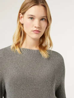 Marina Rinaldi Maglieria | Maglieria*Maglia in viscosa lurex GRIGIOMEDIO