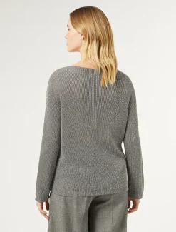 Marina Rinaldi Maglieria | Maglieria*Maglia in viscosa lurex GRIGIOMEDIO