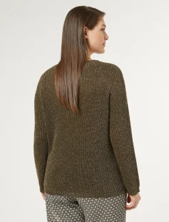 Marina Rinaldi Maglieria | Maglieria*Maglia in viscosa lurex VERDE