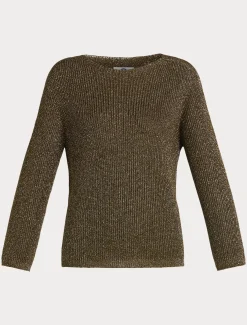 Marina Rinaldi Maglieria | Maglieria*Maglia in viscosa lurex VERDE