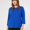 Marina Rinaldi Maglieria | Maglieria*Maglia in viscosa stretch BLUETTE