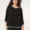 Marina Rinaldi Maglieria | Maglieria*Maglia in viscosa stretch NERO